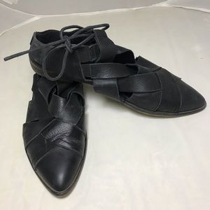 Free People Leather Lace Up Shoes